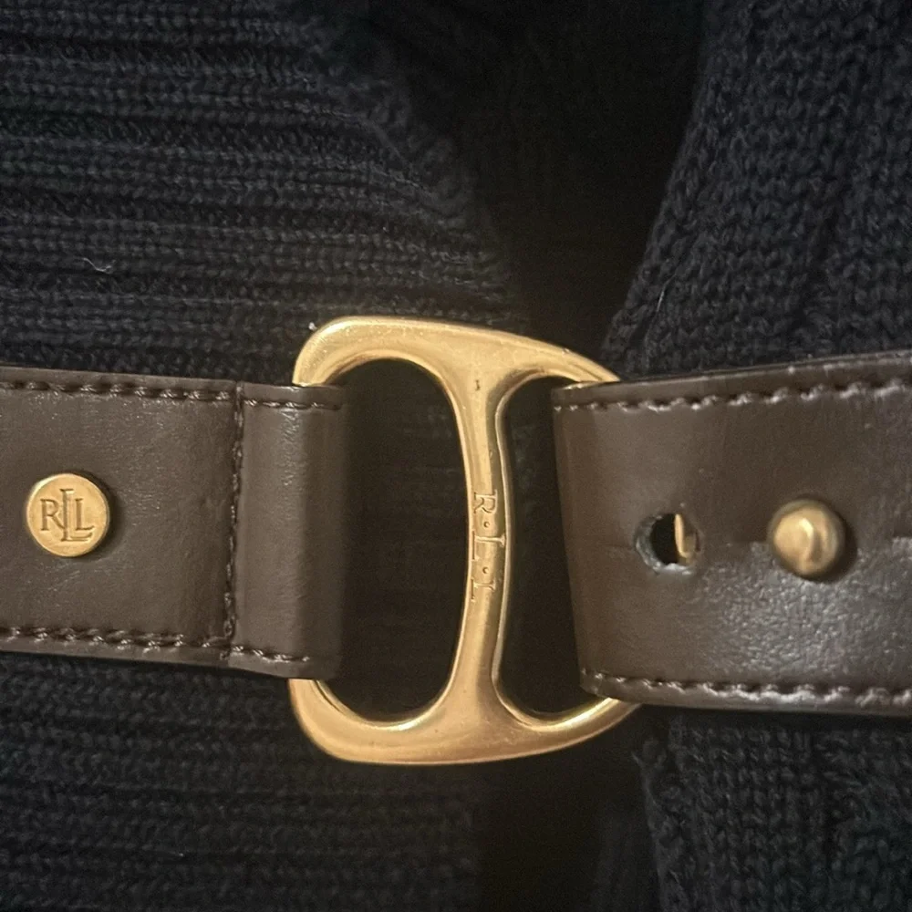 No tag Brand new Ralph Lauren belted knit sweater - Picture 2 of 5